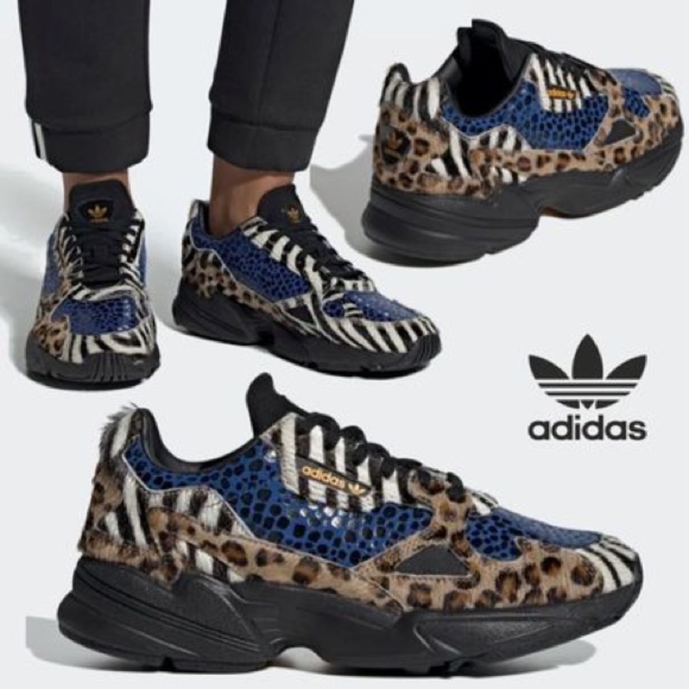 Adidas Women's Falcon Mixed Media Lace-Up Sneakers - Picture 4 of 8